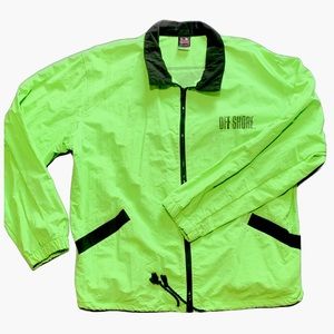 Vintage 1989 Neon Green Windbreaker - Off Shore - Men’s XL